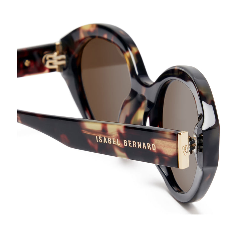Isabel Bernard La Villette Rosaire Bruine Tortoise Ovale Zonnebril IB400002-04-14-zoom-