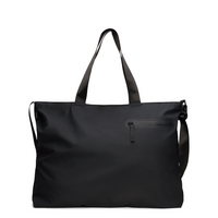 Rains Black Dash Messenger Tote Bag R16430-01