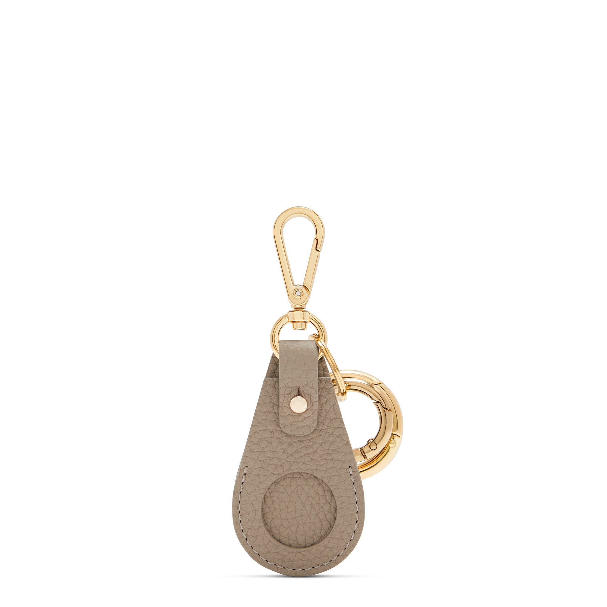 Isabel Bernard Honoré Filou Taupe Calfskin Airtag Key Pendant IB66000-078