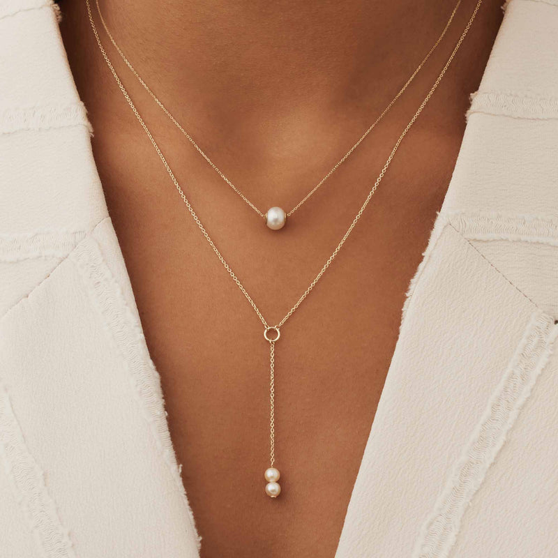 Isabel Bernard Belleville Luna 14 Karaat Gouden Collier IB340024 (Lengte: 40.00-45.00 cm)-zoom-