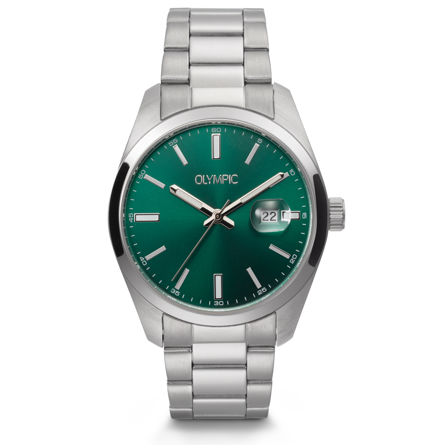 Olympic Louis Silver and Green Men's Watch OL75HSS001