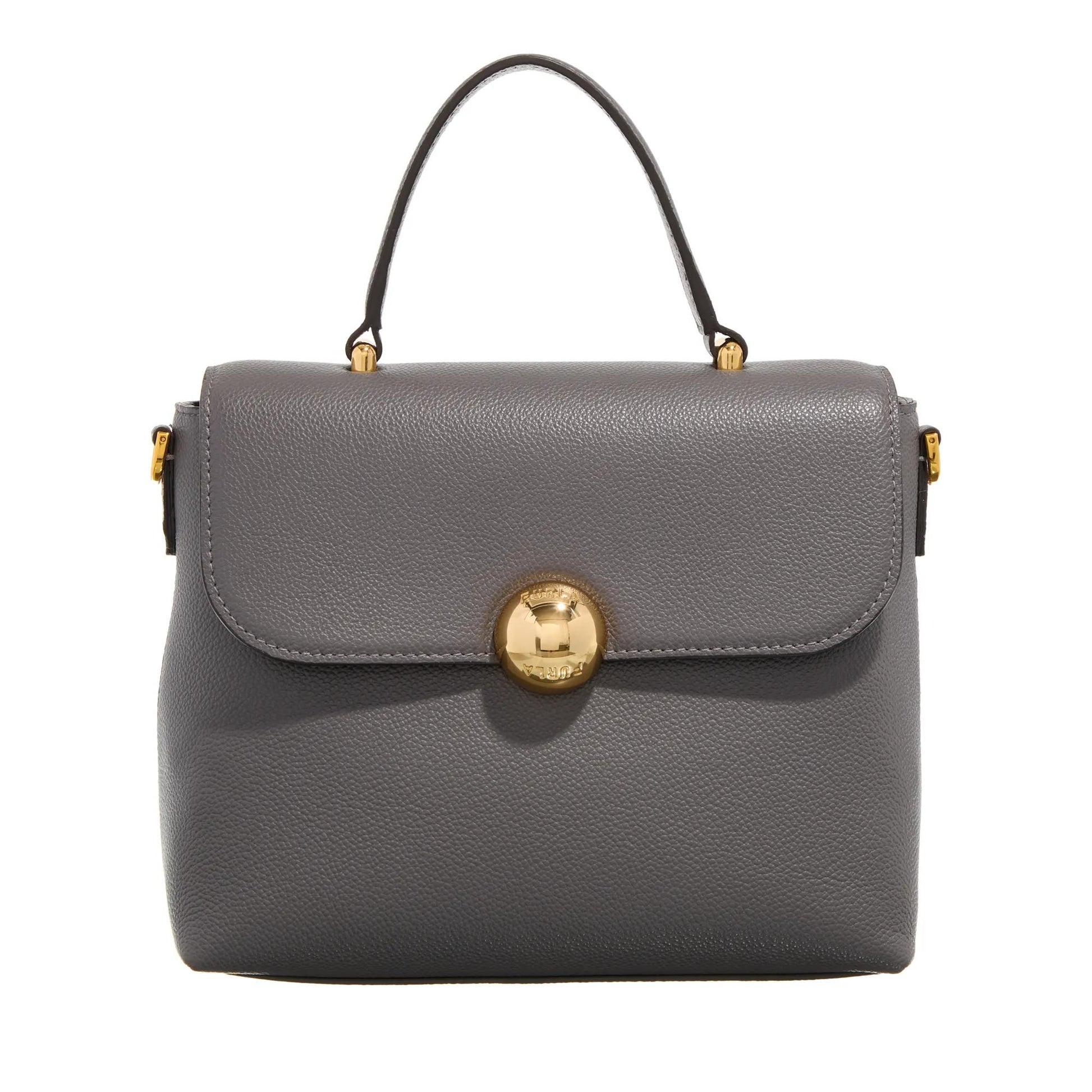 Furla Moonlight Grey Leather Satchel 2001-A0629242