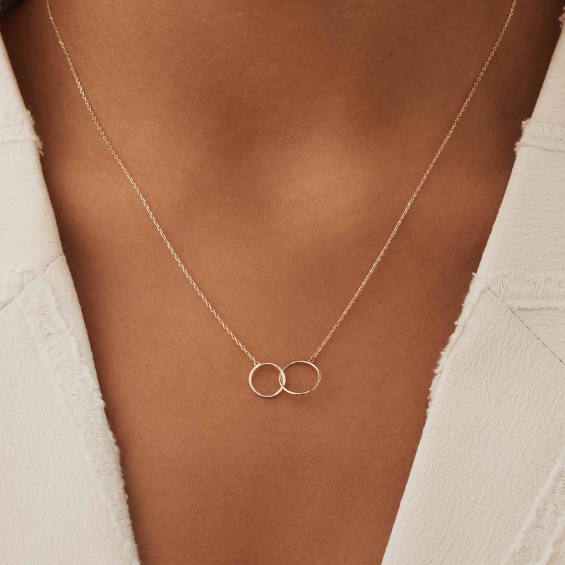 Isabel Bernard La Concorde Loulou 14 Karaat Rosé Gouden Collier IB340141 (Lengte: 40.00-44.00 cm)-zoom-