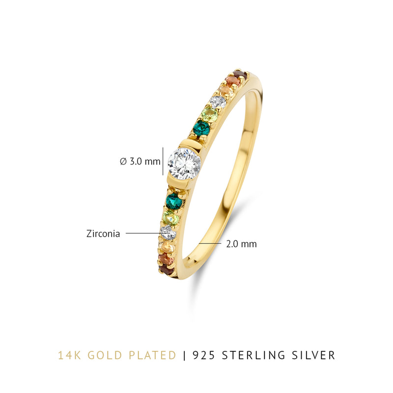 Parte Di Me Santa Maria del Fiore 925 sterling zilveren gold plated ring PDM33024-54-zoom-