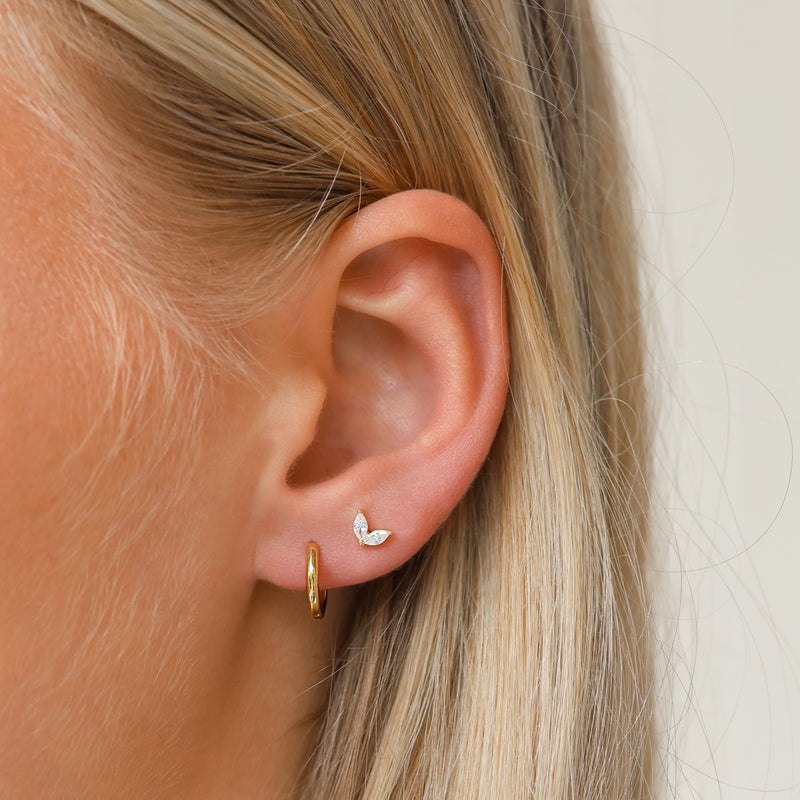 Karma 925 Sterling Silver Gold-coloured The Fave Earparty EPV21GP-zoom-