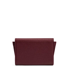 Isabel Bernard Honoré Lina Bordeaux Red Clutch With Detachable Shoulder Chain IB21135-052