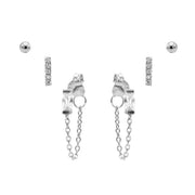 Karma 925 Sterling Silver Perfectly Plain Earparty-78