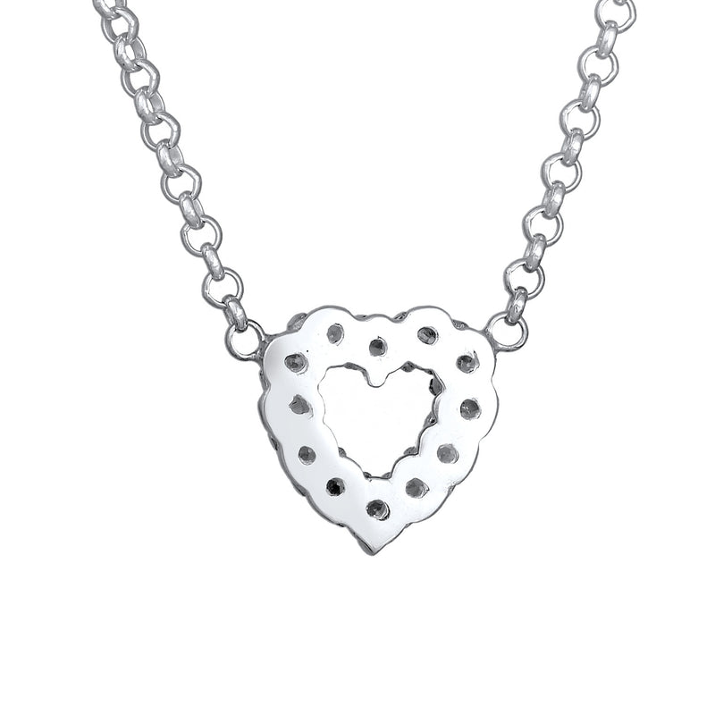 Elli 925 Sterling Silver Necklace with Lab grown diamond (0.18 ct) 2004-BF-0007600-001-zoom-