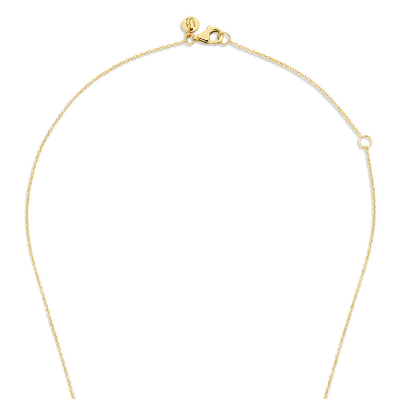 Isabel Bernard Cadeau d'Isabel 14 karaat gouden ketting en oorbellen giftset met ringen IB90180-zoom-