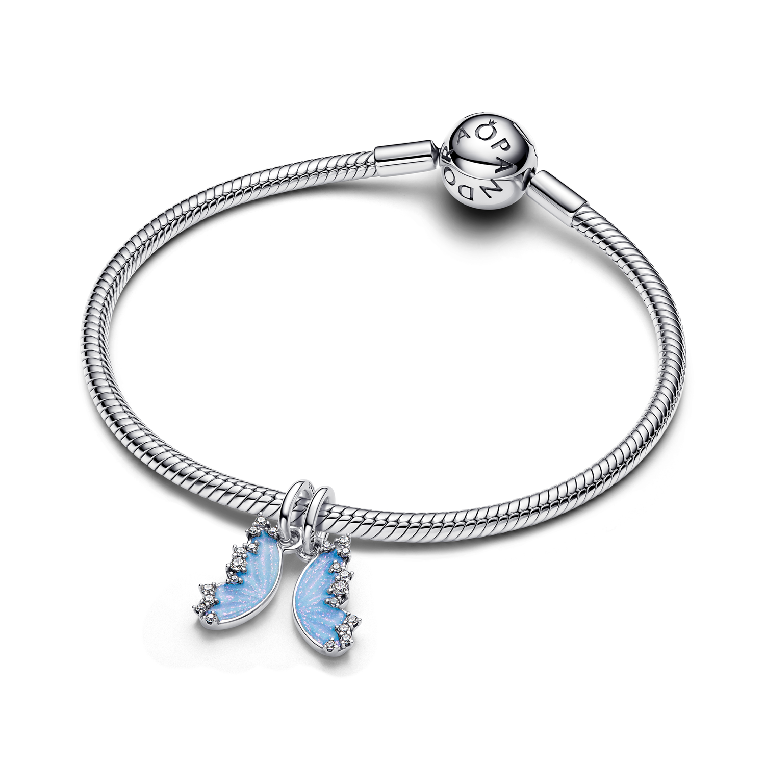 Pandora Moments 925 Sterling Silver Splittable Butterfly Dangle Charm 794244C01