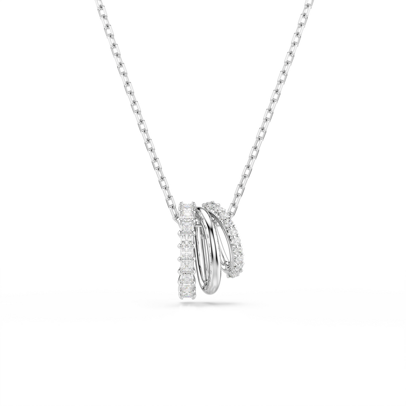 Swarovski Hyperbola Silver Necklace 5737064-zoom-