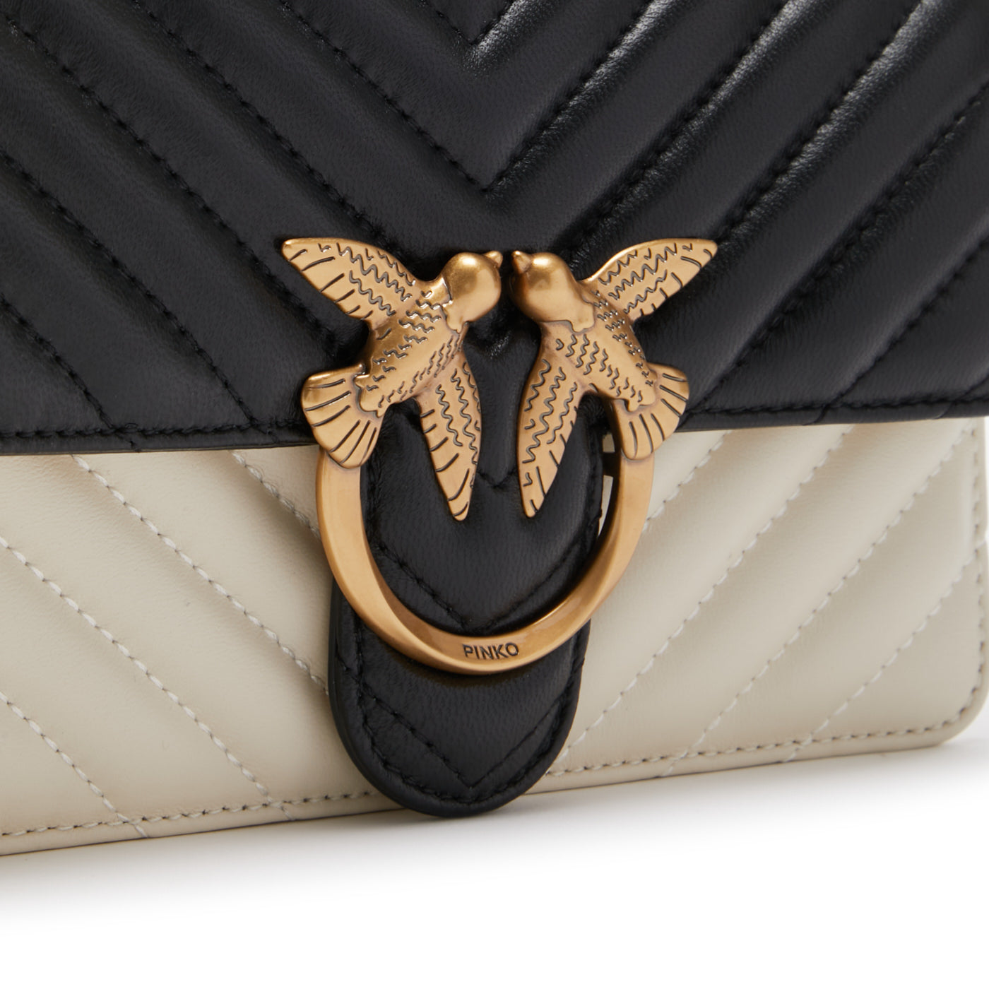 Pinko Love One White Crossbody Bag 100059-A1R3-ZZ2Q