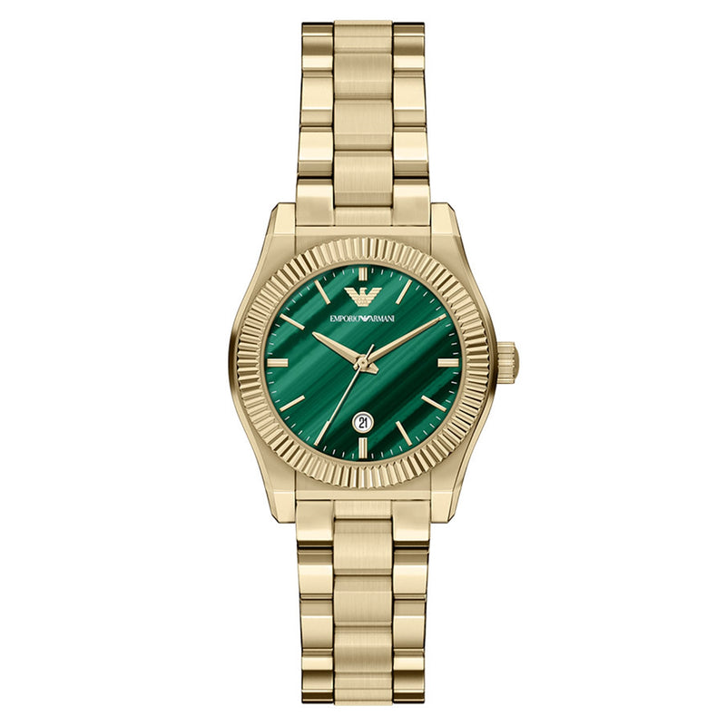 Emporio Armani Round Green Dial Watch AR11761-zoom-