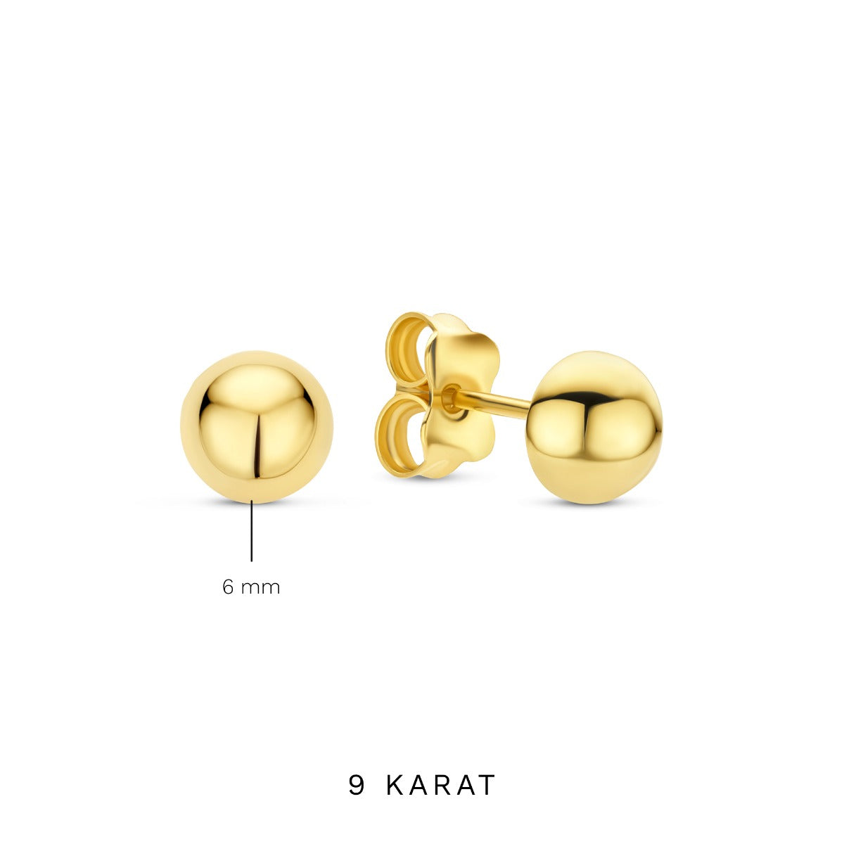 Beloro Jewels La Rinascente Maura 9 Karat Gold Ear Studs BO360077