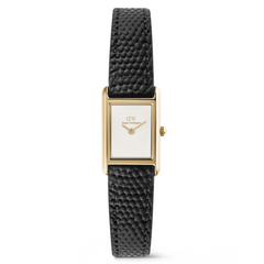 Daniel Wellington Bound Mini Black Lizard Gold-coloured Women's Watch DW00100903