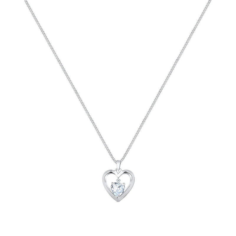 Elli 925 Sterling Silver Necklace with Diamond (0.015 ct) 2004-BF-0008032-001-zoom-