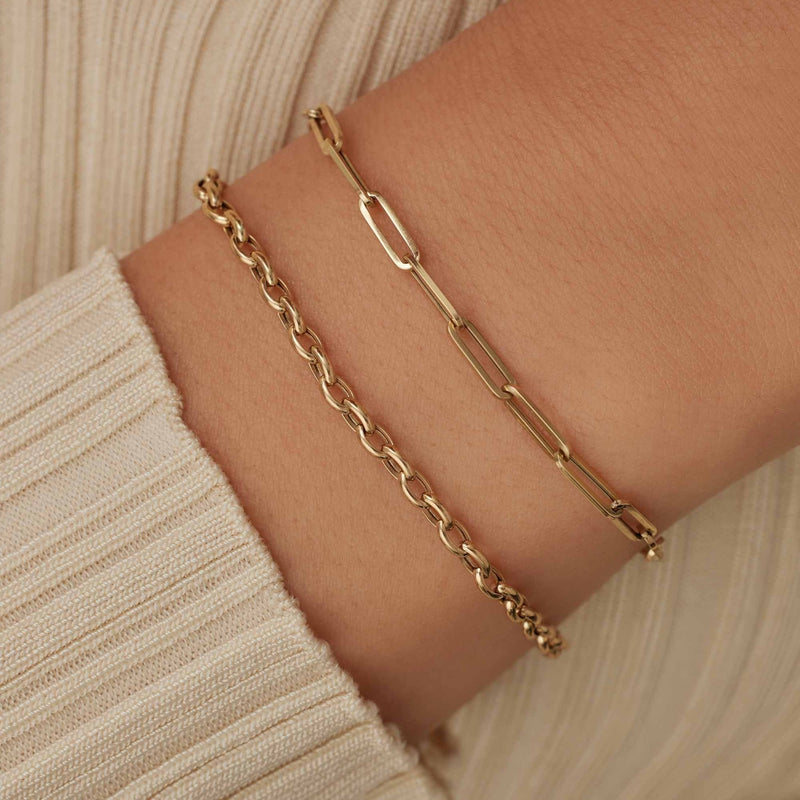Isabel Bernard Cadeau d'Isabel 14 karaat gouden schakelketting en schakelarmband giftset IB90184-zoom-