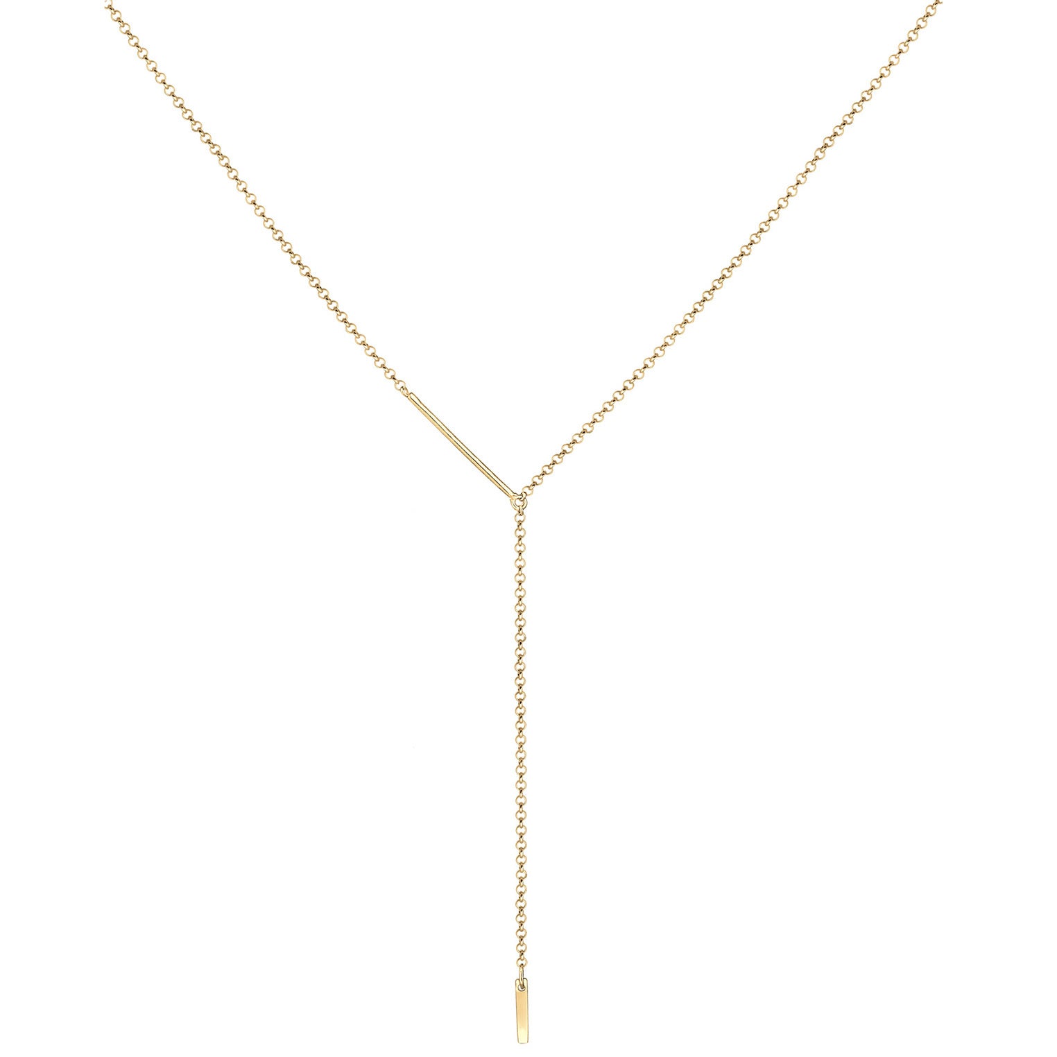 Elli 925 Sterling Silver Y Chain Necklace 2004-BF-0007738-001