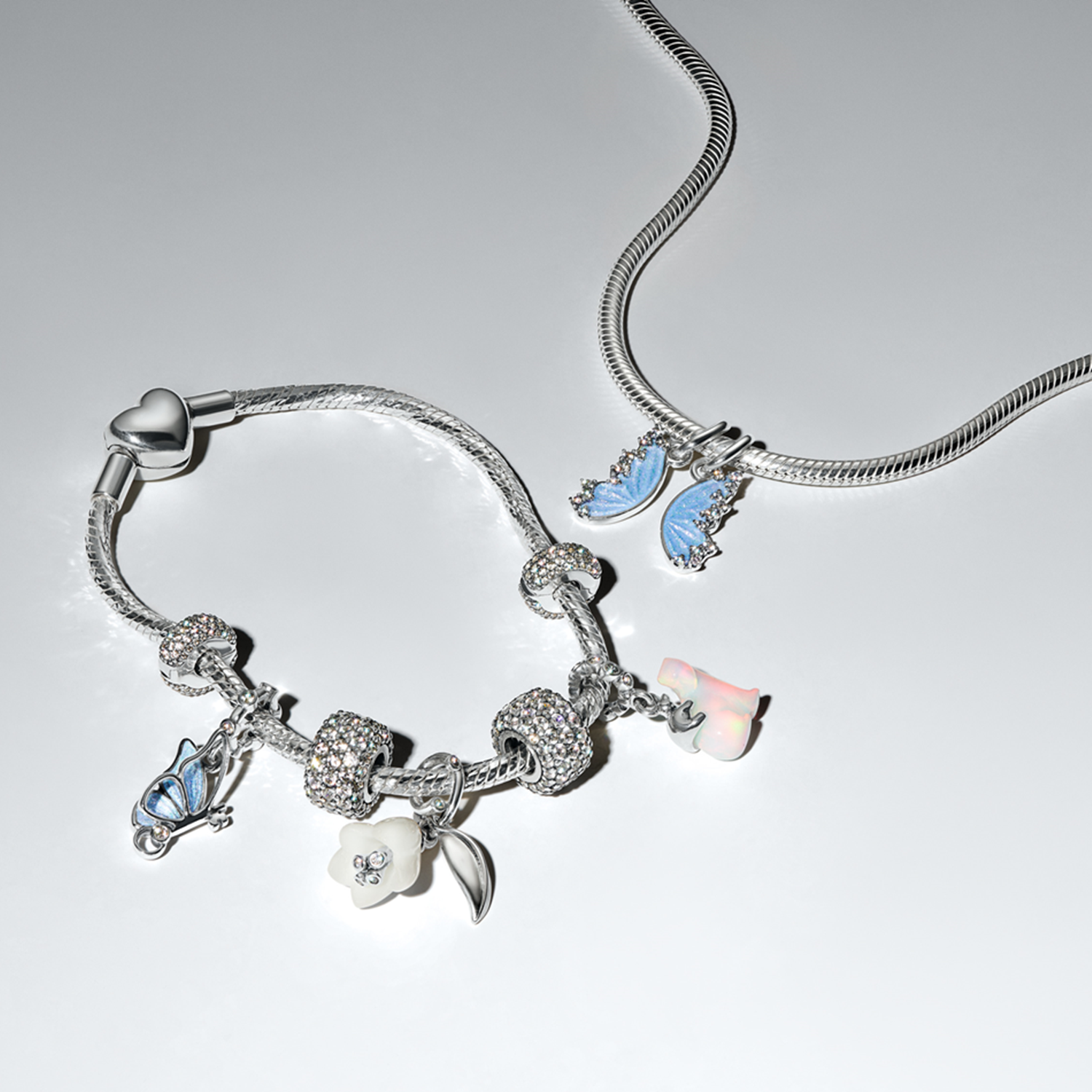 Pandora Moments 925 Sterling Silver Splittable Butterfly Dangle Charm 794244C01