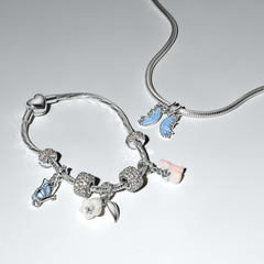Pandora Moments 925 Sterling Silver Splittable Butterfly Dangle Charm 794244C01