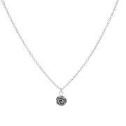 Karma 925 Sterling Zilveren Flower Ketting T233 (Lengte: 38.00-45.00 cm)