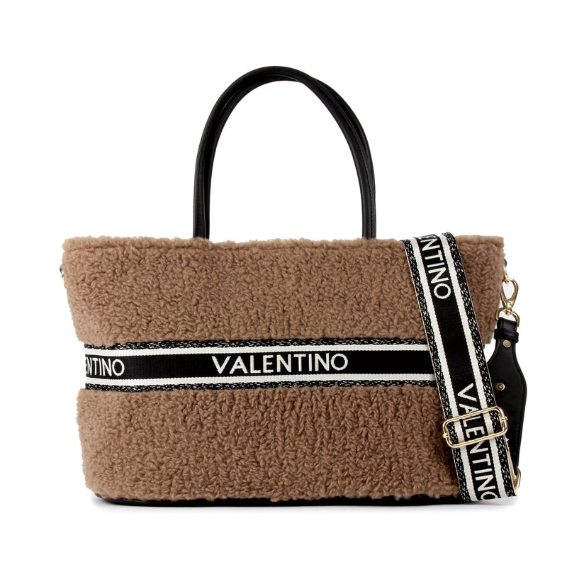 Valentino Bags Jane Taupe Zwarte Shopper VBSAC001G51-zoom-