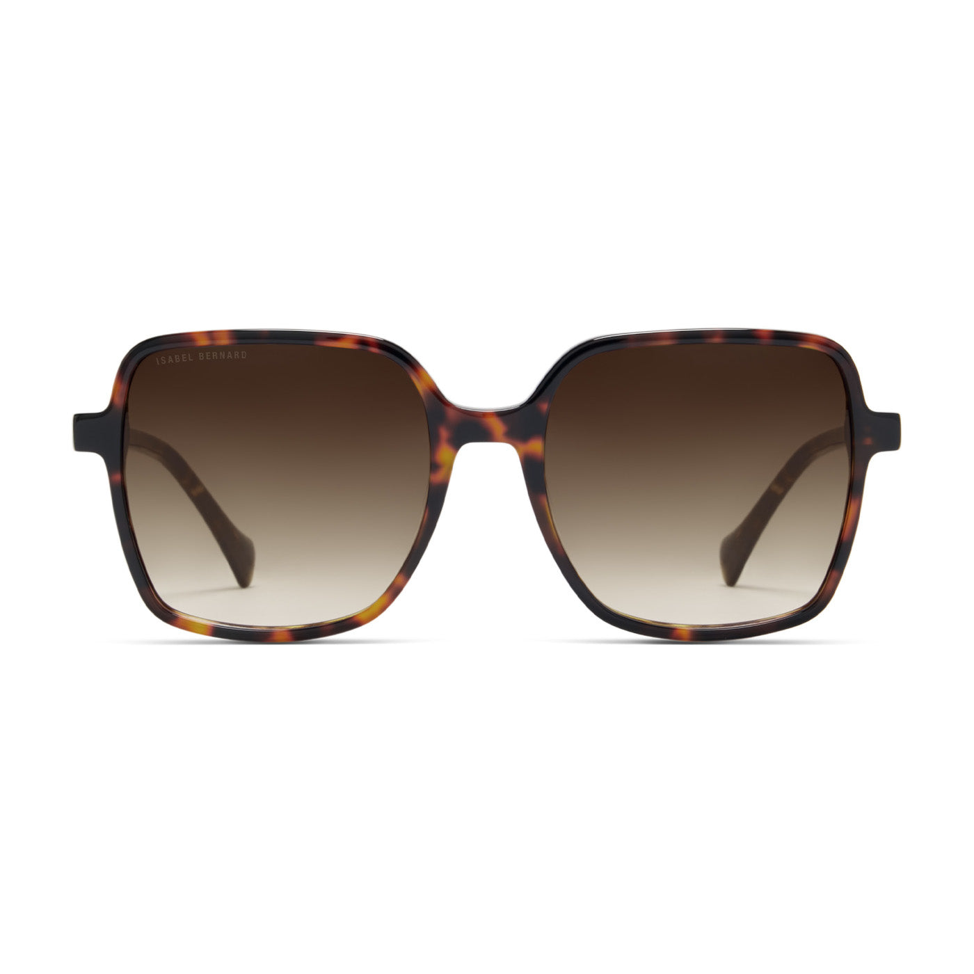 Isabel Bernard La Villette Rene Brown Tortoise Vierkante Sunglasses IB400000-14-14