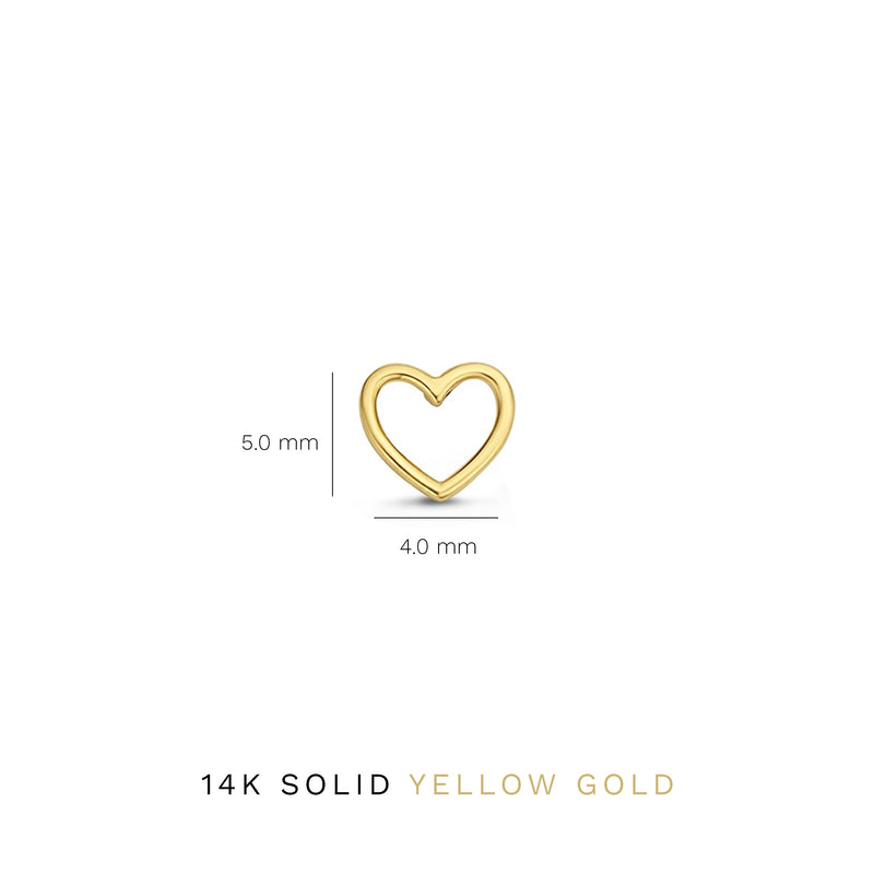 Isabel Bernard Belleville Amore 14 Karaat Gouden Oorknoppen IB360232-zoom-