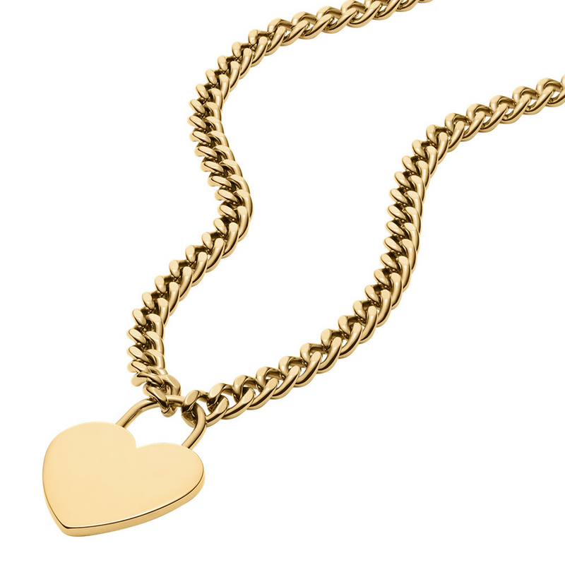 Fossil Sutton Stainless Steel Women's Necklace JF04958710-zoom-