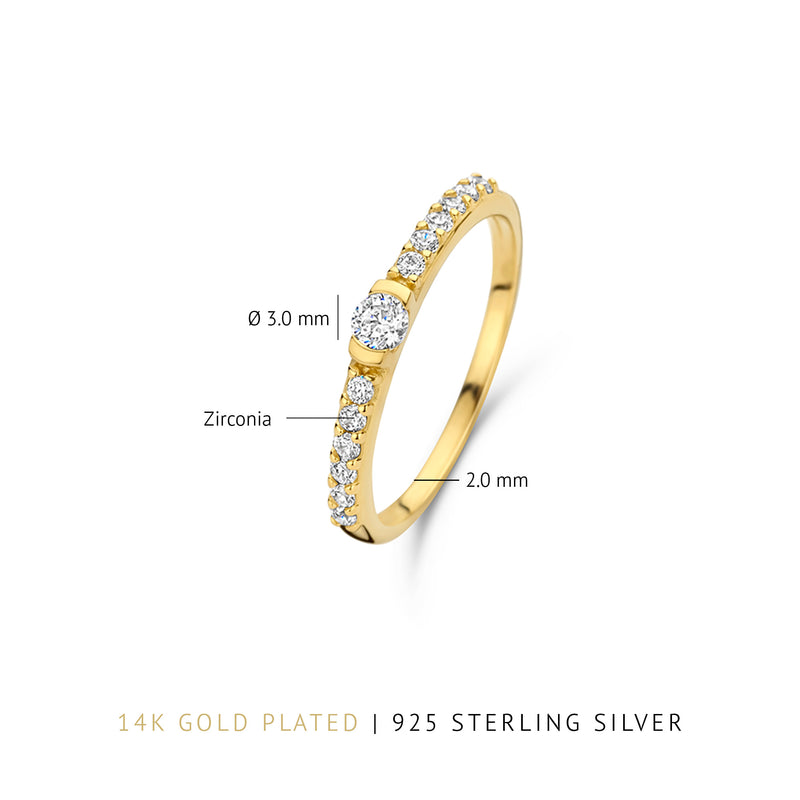 Parte Di Me Santa Maria della Base 925 sterling zilveren gold plated ring PDM33026-60-zoom-