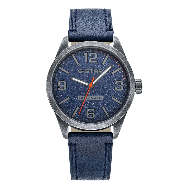 G-STAR Originals Blauw Leren Herenhorloge GSW.503.04-zoom-