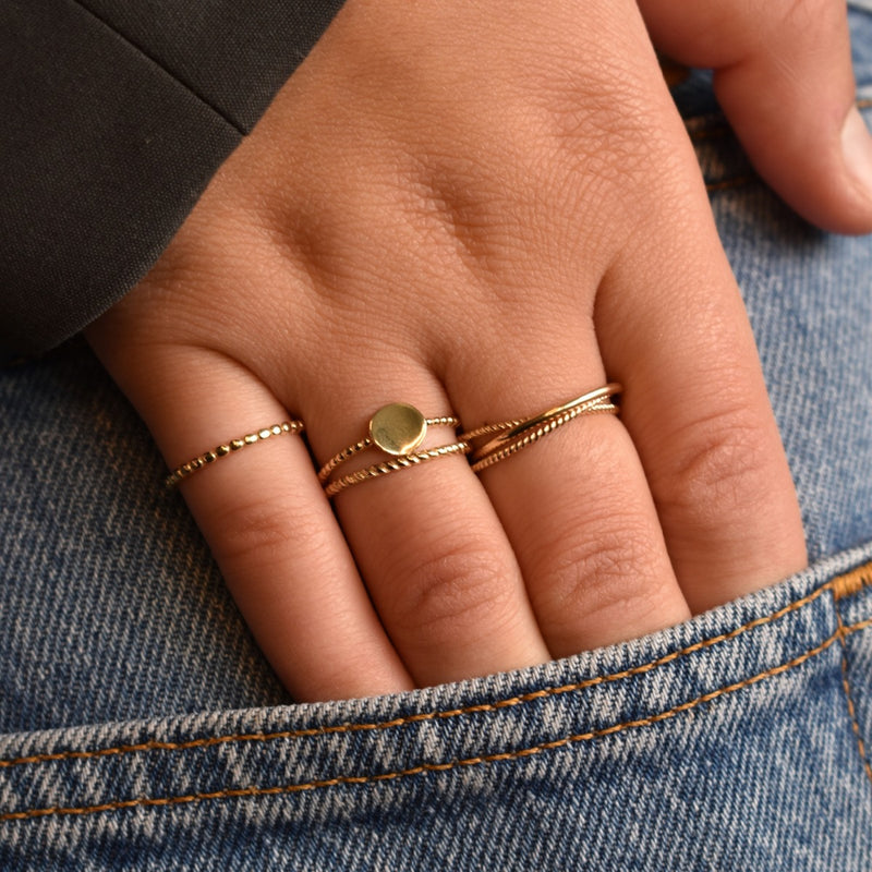 Jackie Gold 14K Golden Ring JKR20.069.54-zoom-