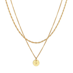 Elli 925 Sterling Silver Layered Link Chain Necklace 2004-BF-0008187-001