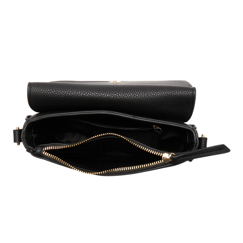 Valentino Bags Miramar Black Shoulder Bag VBS7UE02GNERO-zoom-