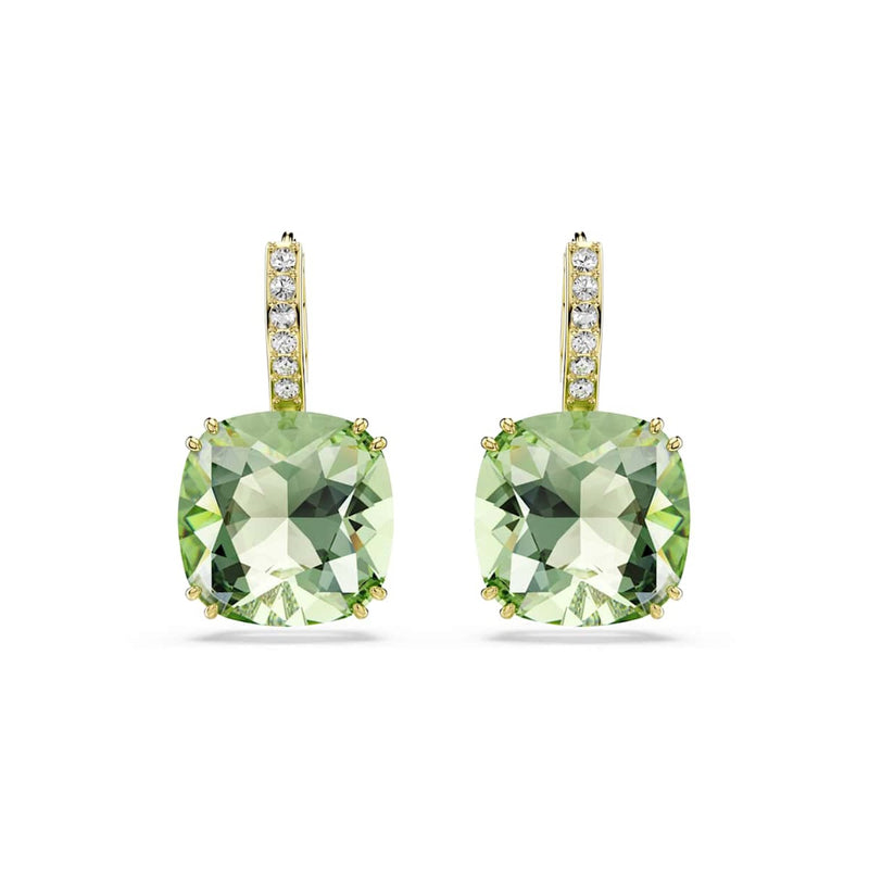 Swarovski Millenia Goudkleurige Oorbellen met Groene Kristal 5764822-zoom-