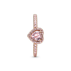 Pandora Timeless Sparkling Elevated Heart Ring 188421C04-56
