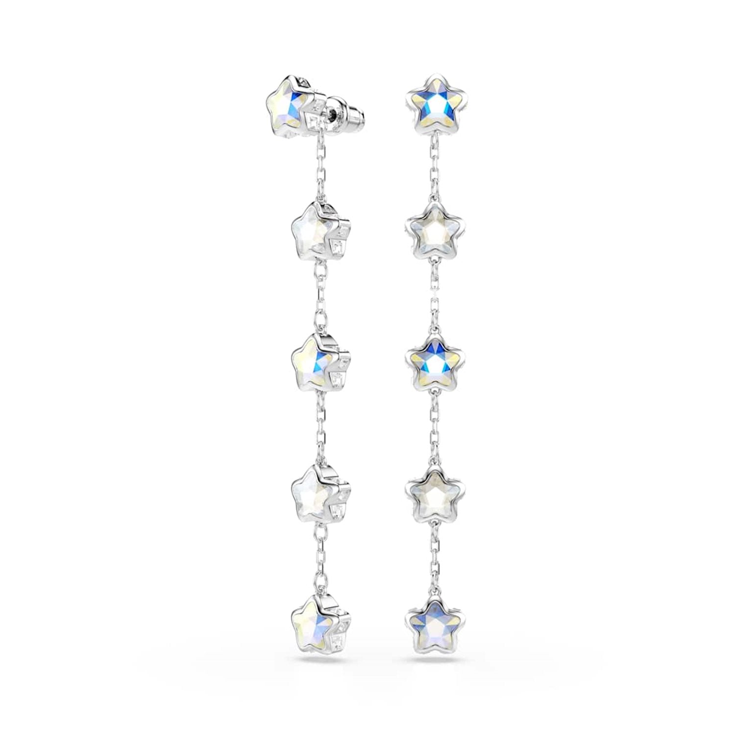 Swarovski Chroma Stars Silver-Tone Earrings 5754184