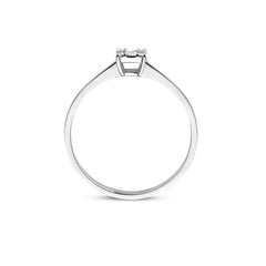 Isabel Bernard De la Paix Maxime 14 karat whitegold ring with diamond 0.13 carat IBD330042-54