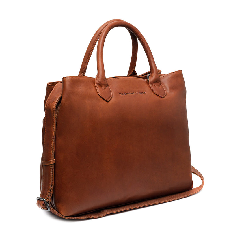 The Chesterfield Brand Passau Cognac Leather Handbag C48.129831-zoom-