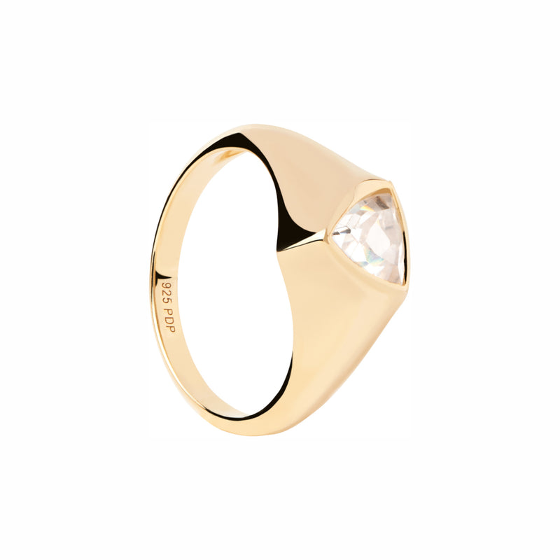 P D Paola The New Essentials 925 Sterling Silver Ring AN01-986-10 Gold Plated-zoom-