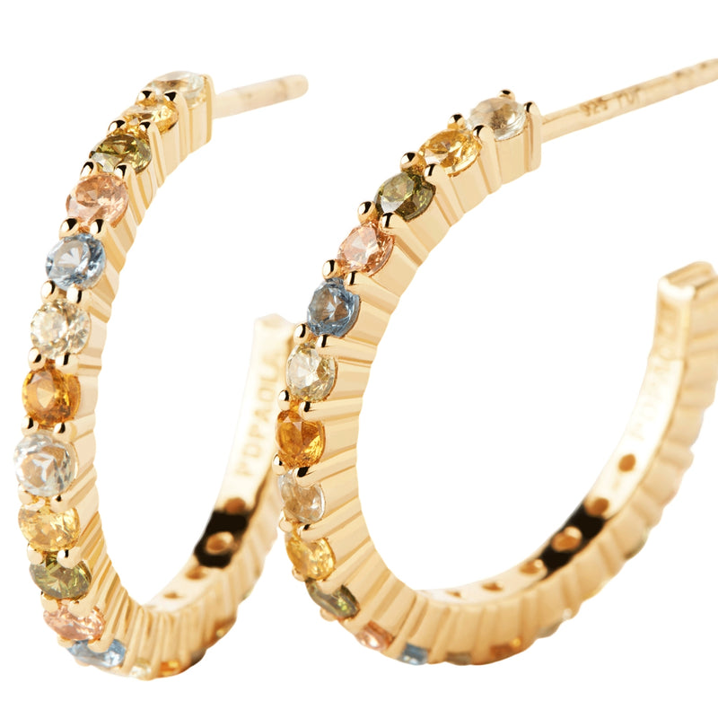 P D Paola Color 925 Sterling Silver Earrings with Gold Plating AR01-B96-U-zoom-