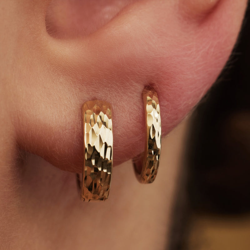 Isabel Bernard Cadeau d'Isabel 14 karaat gouden oorbellenset IB90177-zoom-