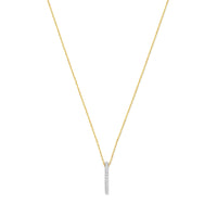 Isabel Bernard De la Paix Flavie 14 Karat gold necklace with diamond 0.06 carat IBD350032