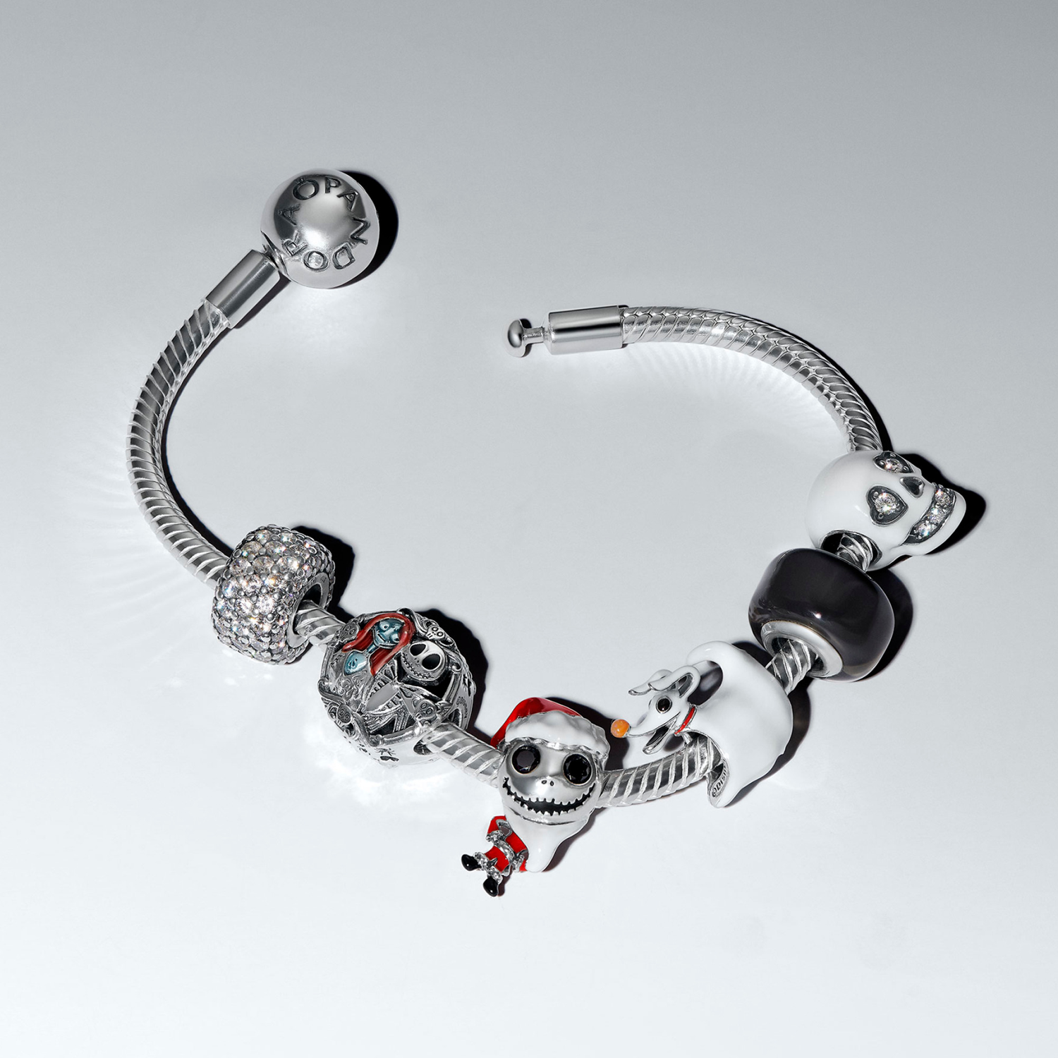 Pandora Collabs 925 Sterling Silver Disney Dark Zero Dog Charm 794026C01