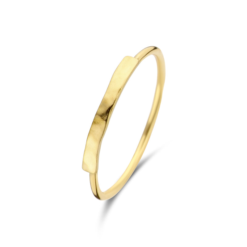 Violet Hamden Sisterhood Moonscape 925 Sterling Zilveren Goudkleurige Ring VH13029G-50 (Maat: 50)-zoom-