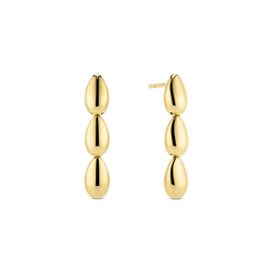 Sif Jakobs Goccia Tre Pianura Gold Plated Earrings SJ-E2592-YG