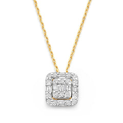 Isabel Bernard De la Paix Elena 14 karat gold necklace with diamond 0.18 carat IBD350030