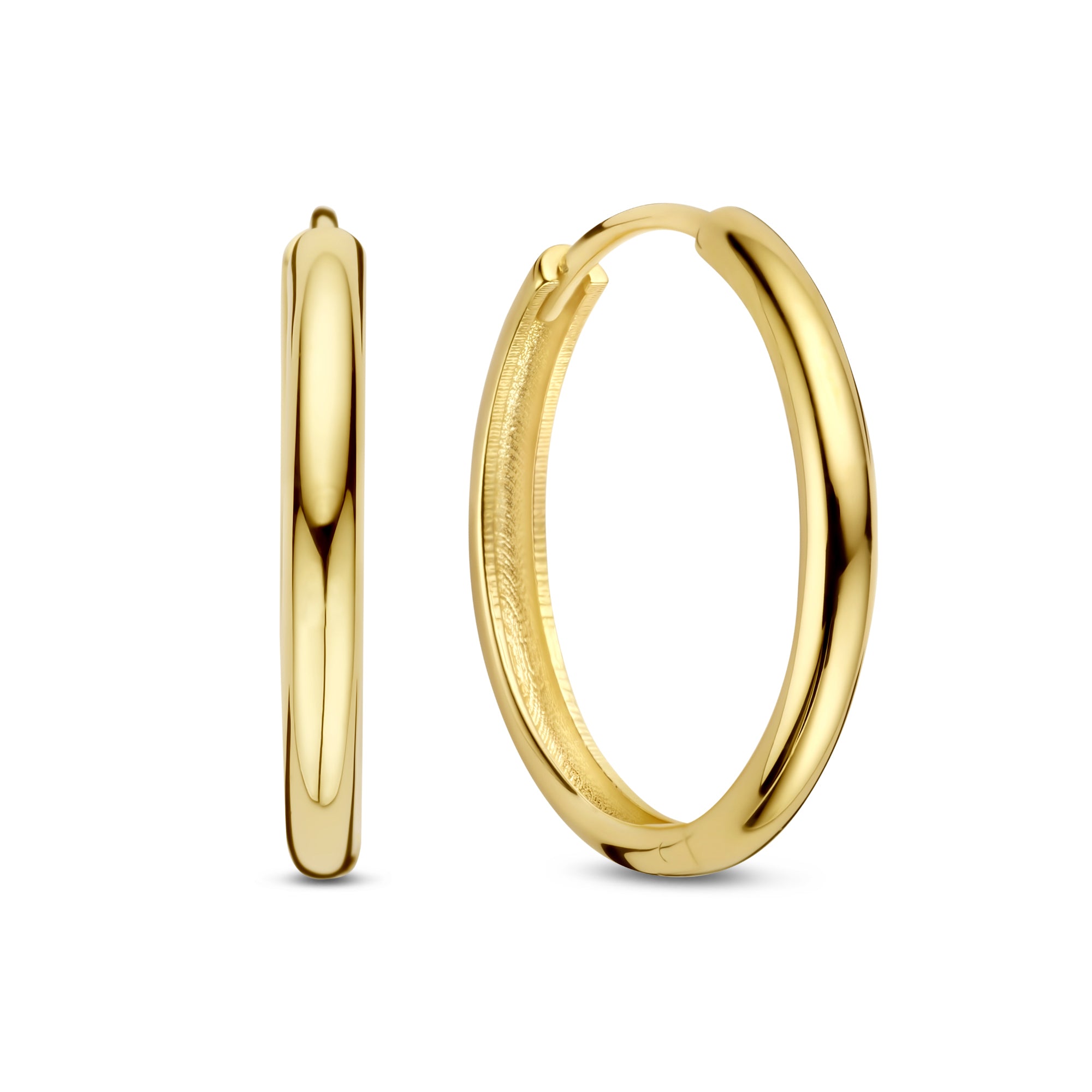 Isabel Bernard Rivoli Morgane 14 carat Gold Hoop Earrings IB360266
