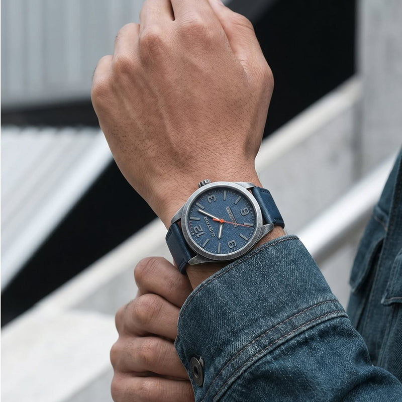 G-STAR Originals Blauw Leren Herenhorloge GSW.503.04-zoom-
