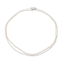 Kuzzoí 925 Sterling Silver Pearl Necklace 2004-BF-0007538-001